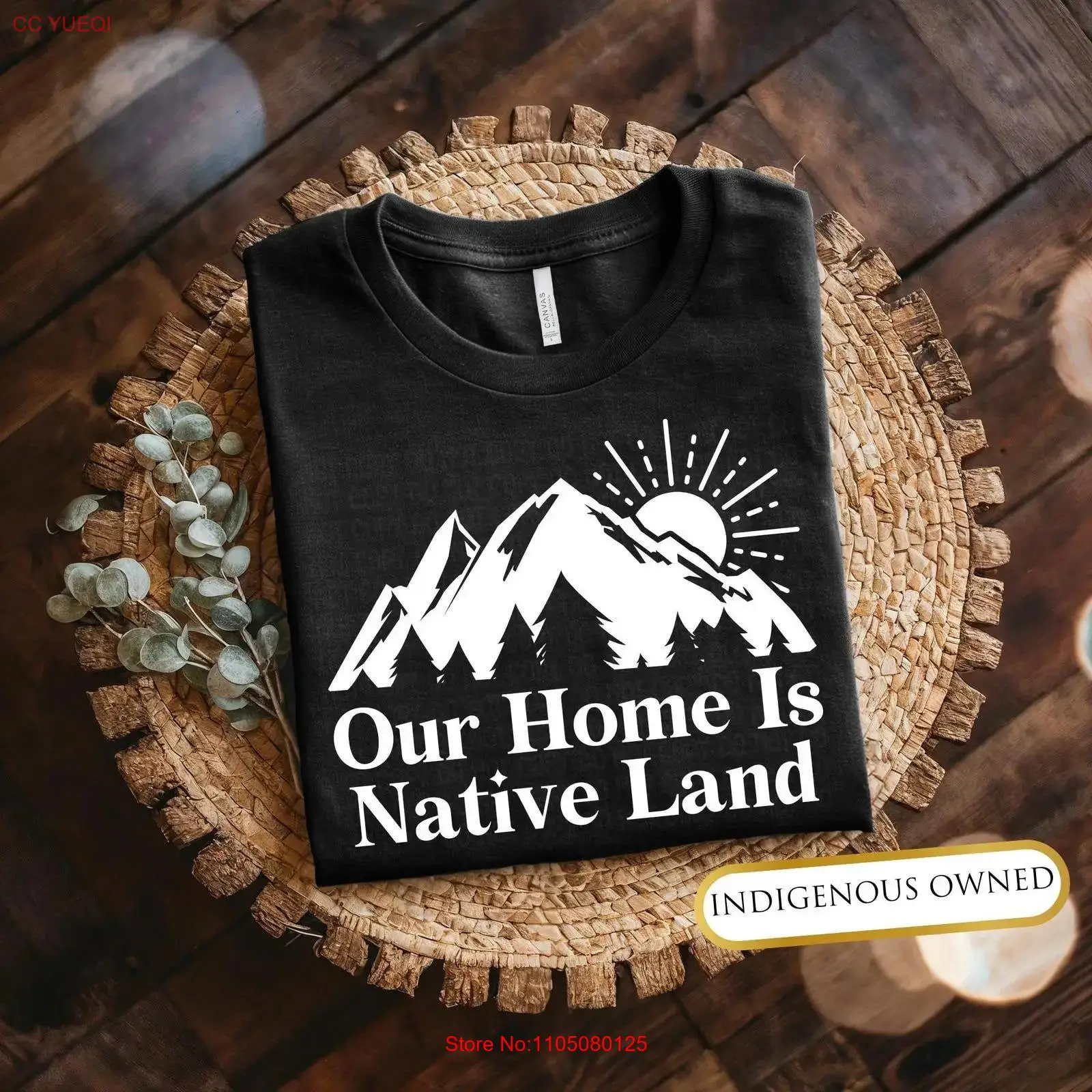 Outdoor Adventure Day - تي شيرت Our Home Is Native