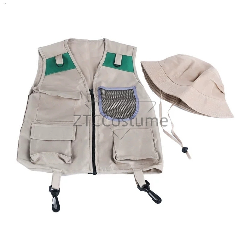Outdoor Adventure Kit For Boys - أطفال اكسبلورر سترة وقبعة زي سفاري