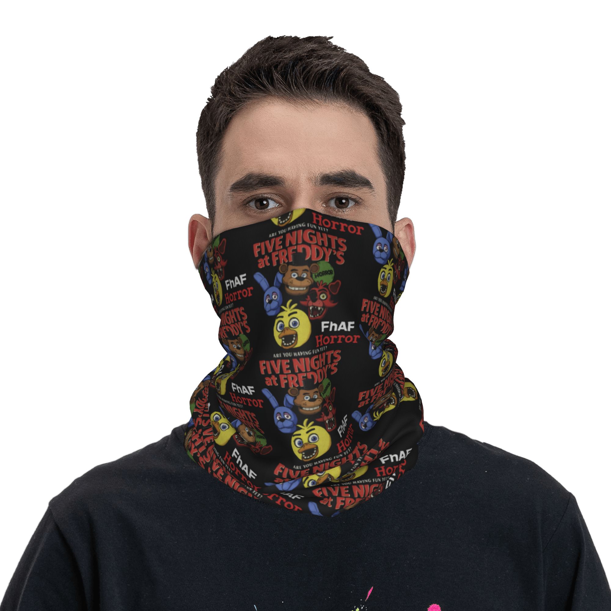 Outdoor Adventure At - وشاح رقبة مخصص بتصميم FNAF At