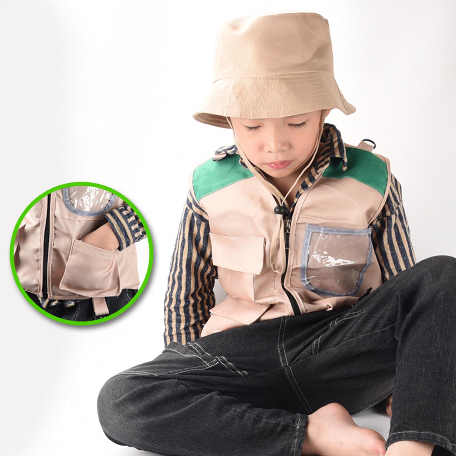 Outdoor Adventure Kit For Boys - طقم سترة وقبعة استكشافية للأطفال، زي