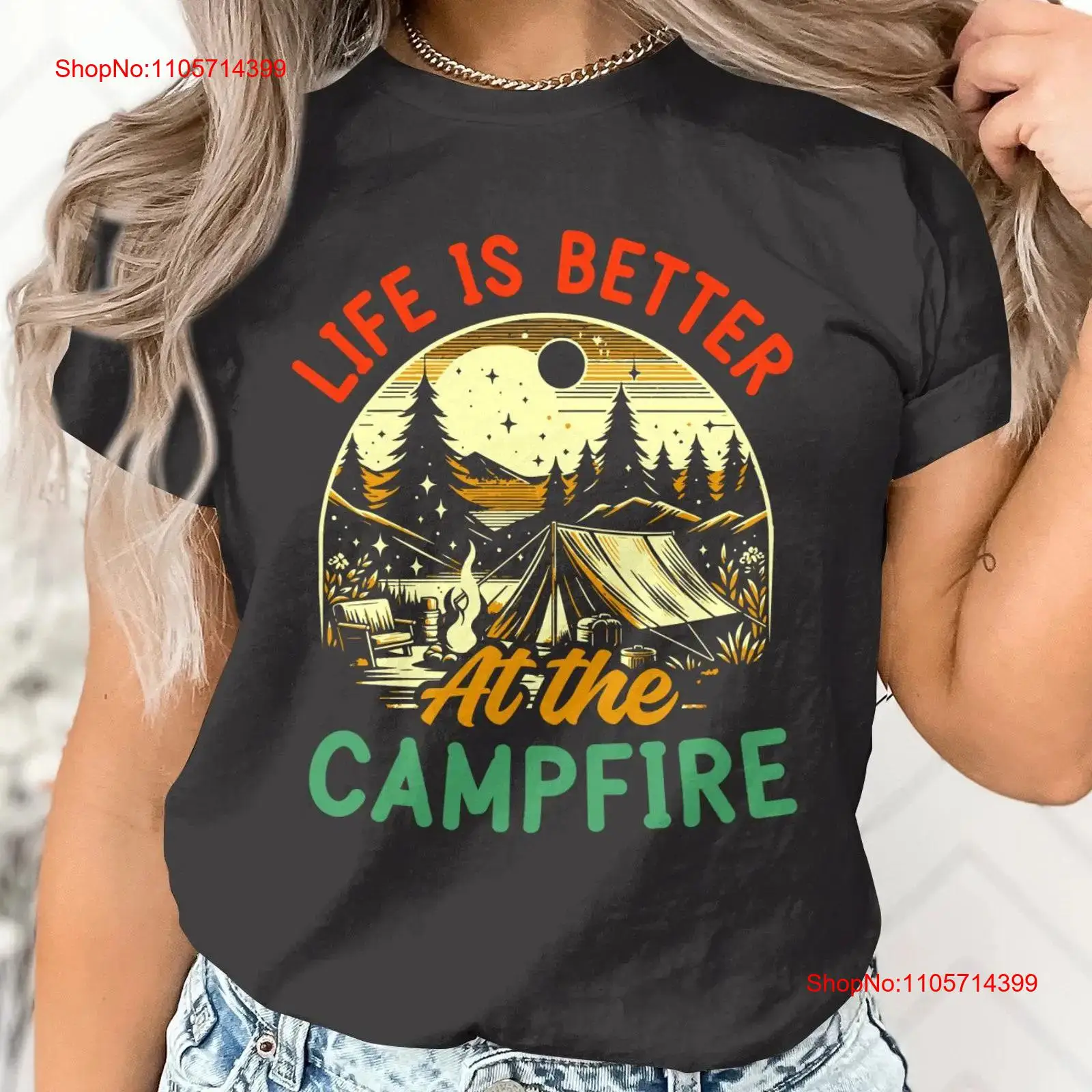 Outdoor Adventure At - تي شيرت Life Is Better at