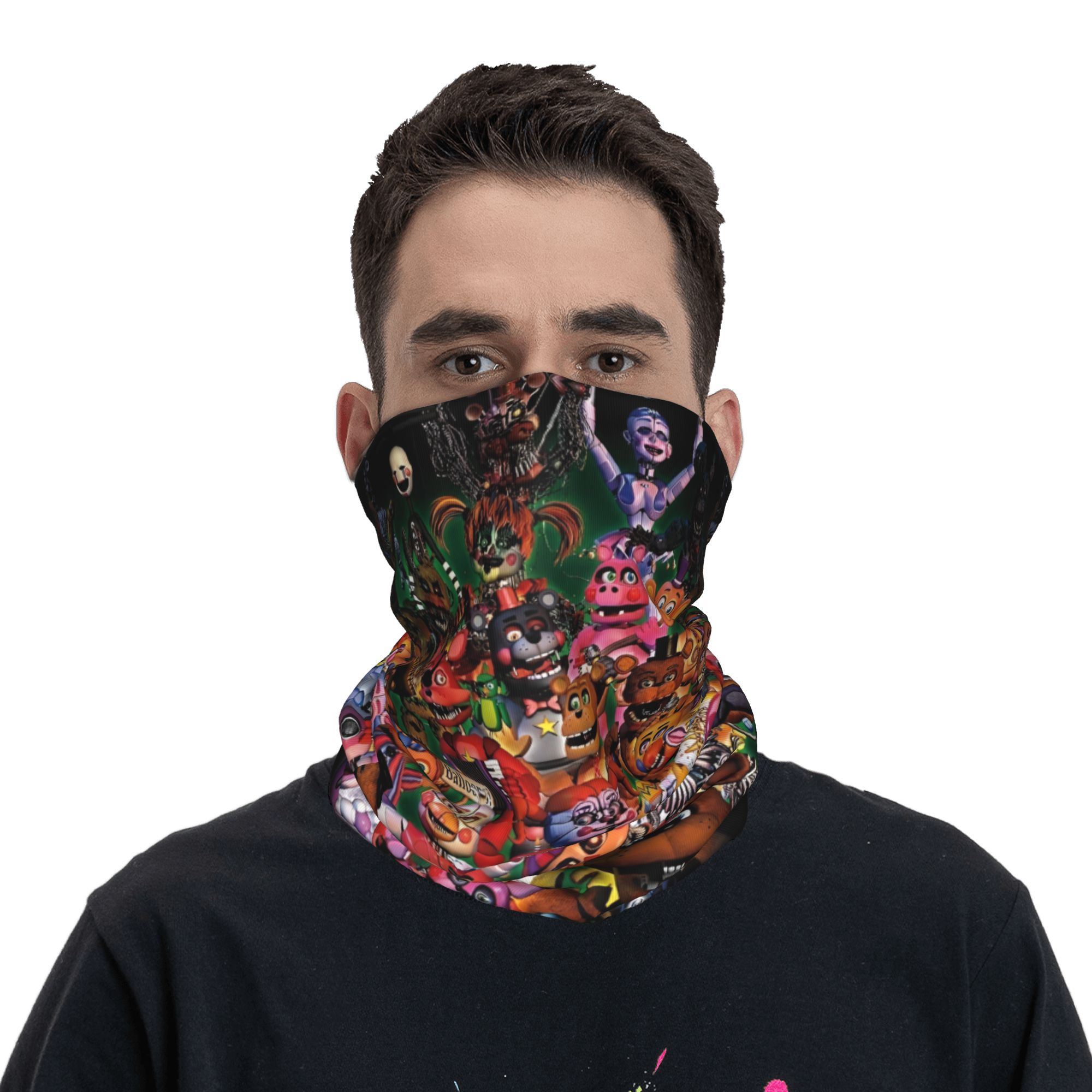Outdoor Adventure At - وشاح رقبة مخصص بتصميم FNAF At