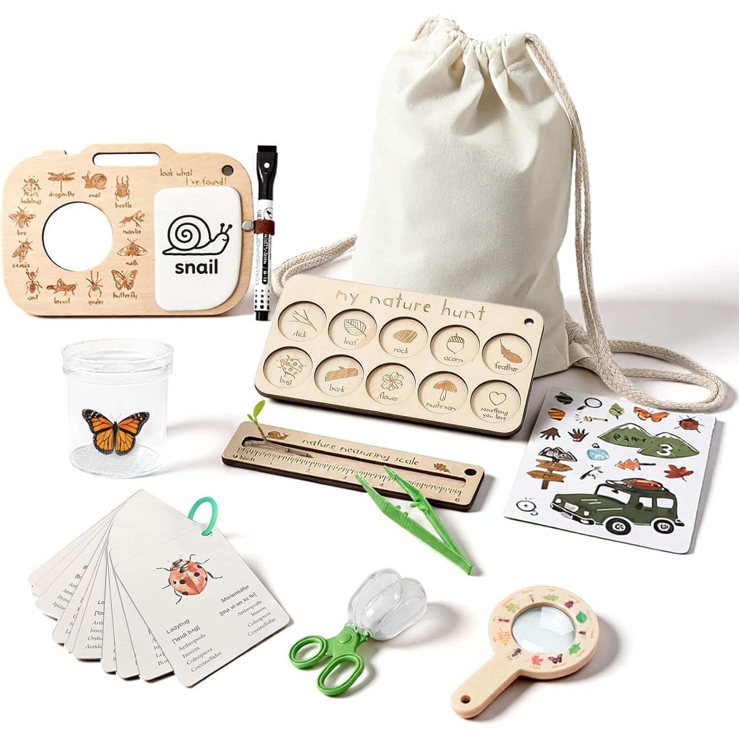 Outdoor Adventure Kit For Boys - مجموعة أدوات التقاط الحشرات للأطفال مع