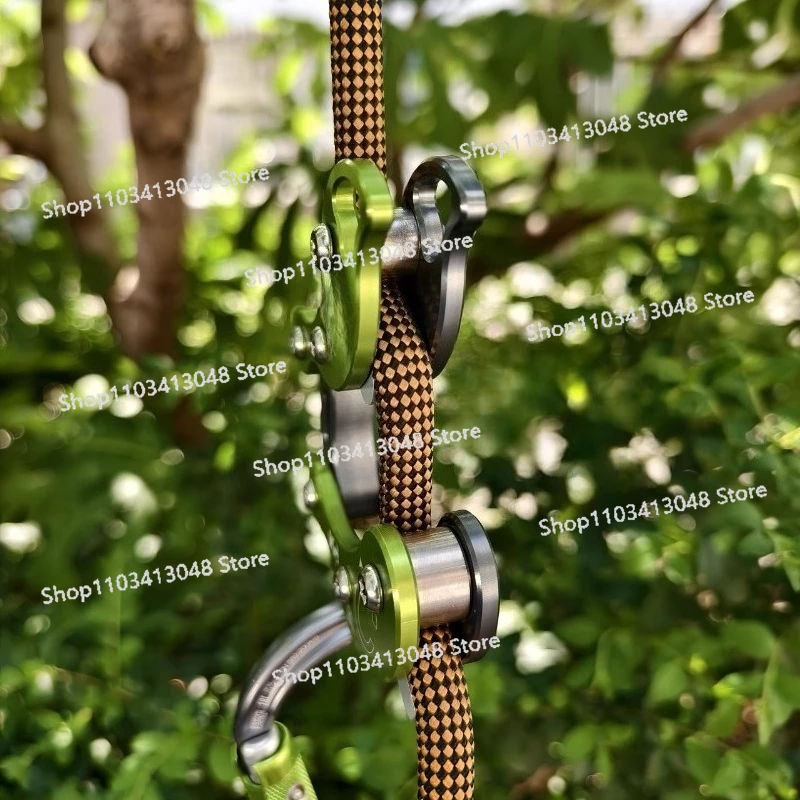 Adventure Outdoor Equipment - معدات تسلق الأشجار بثمانية حلقات وقبضة