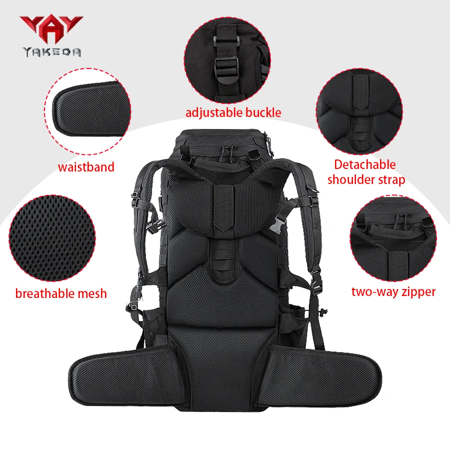 حقيبة ظهر YAKEDA سعة 70 لتر لل - مراجعة Adventure Outdoor Equipment وسعره