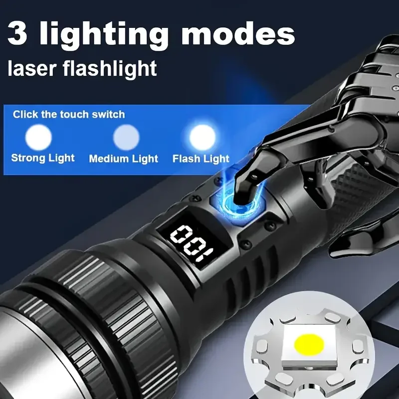 900000 LM مصباح يدوي LED قوي ل - مراجعة Outdoor Adventure Inc وسعره