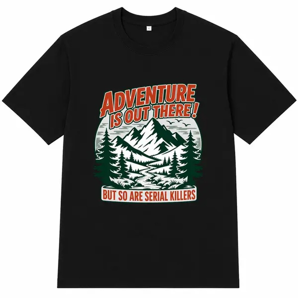 قميص أسود مطبوع عليه نصوص للمغ - مراجعة Outdoor Adventure Gifts وسعره