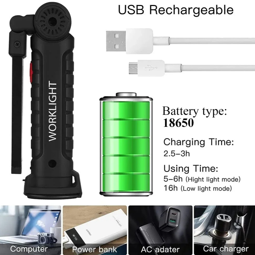 المحمولة COB مصباح ليد جيب USB - مراجعة Outdoor Adventurer وسعره