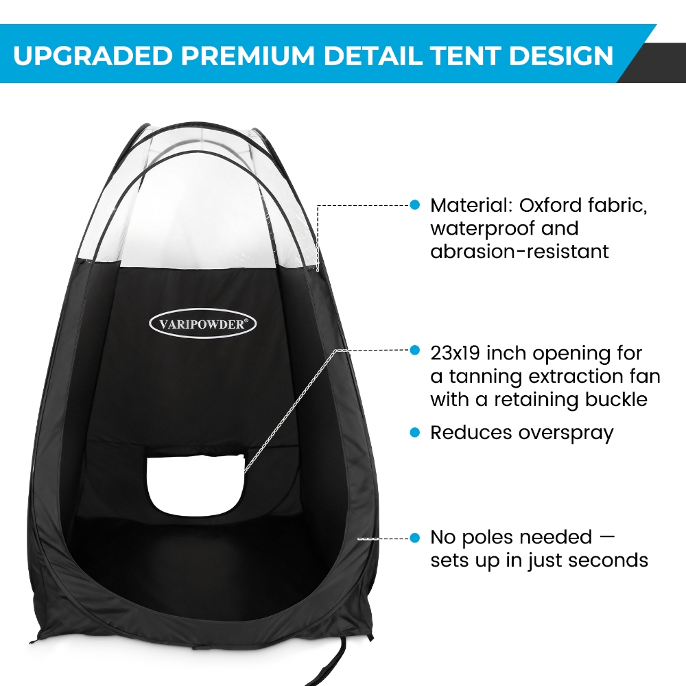 خيمة سوداء للتسمير بالرش، محمو - مراجعة Outdoor Adventure Tent وسعره