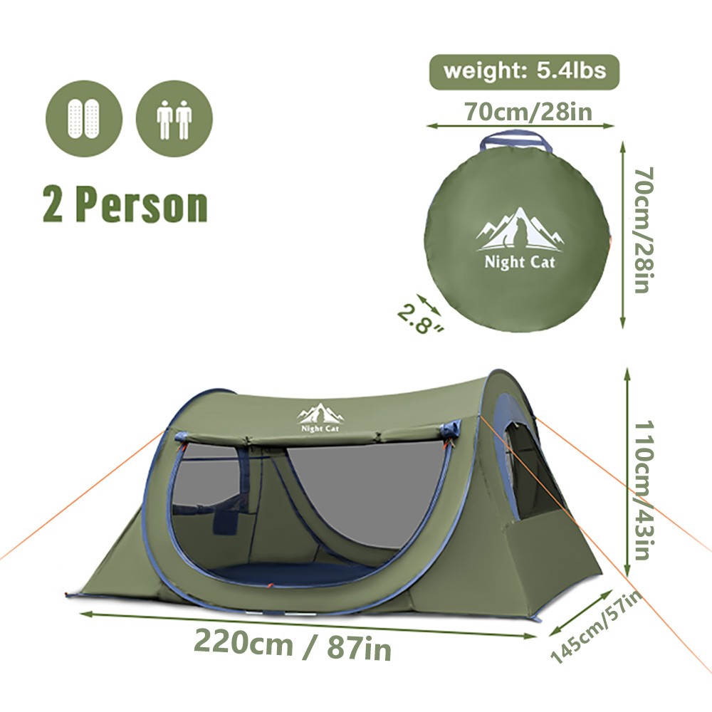 خيمة نايت كات القابلة للطي لشخ - مراجعة Outdoor Adventure Tent وسعره