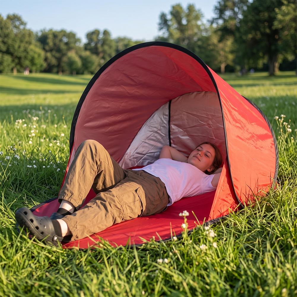 خيمة شاطئية قابلة للطي مع حماي - مراجعة Outdoor Adventure Tent وسعره