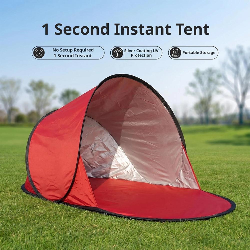 خيمة شاطئية قابلة للطي مع حماي - مراجعة Outdoor Adventure Tent وسعره