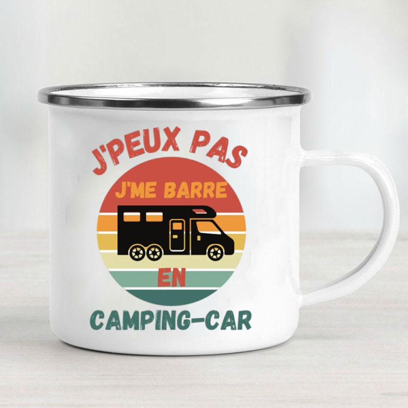 كوب معدني مطلي بالمينا للتخييم - مراجعة Outdoor Adventure Gifts وسعره
