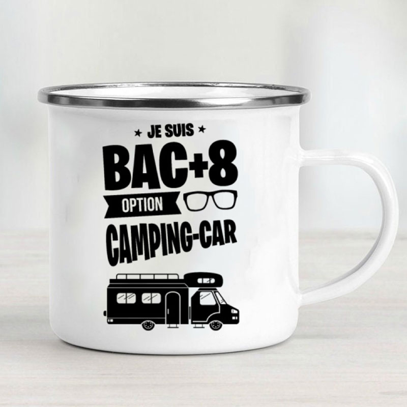 كوب معدني مطلي بالمينا للتخييم - مراجعة Outdoor Adventure Gifts وسعره